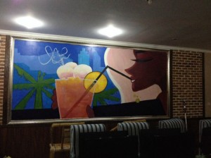 长沙咖啡厅艺术墙绘