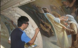 教堂壁画墙体大型彩绘
