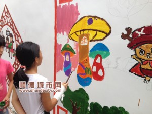 乐从：社区墙绘，画出文明画出爱