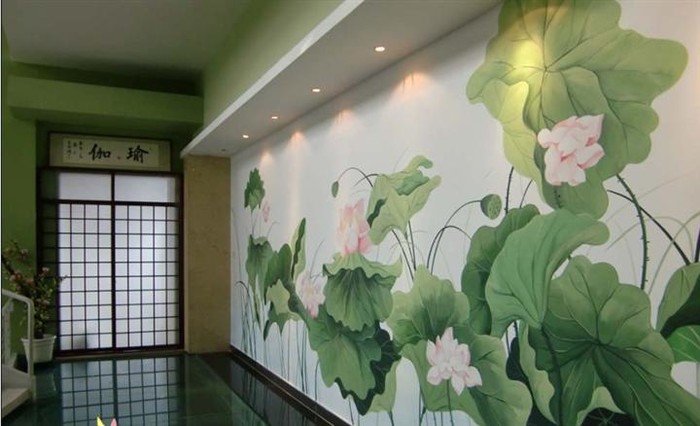 中式墙绘图片 中式墙绘素材 风格彩绘案例